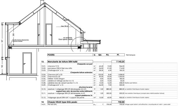 Plan d'architecture